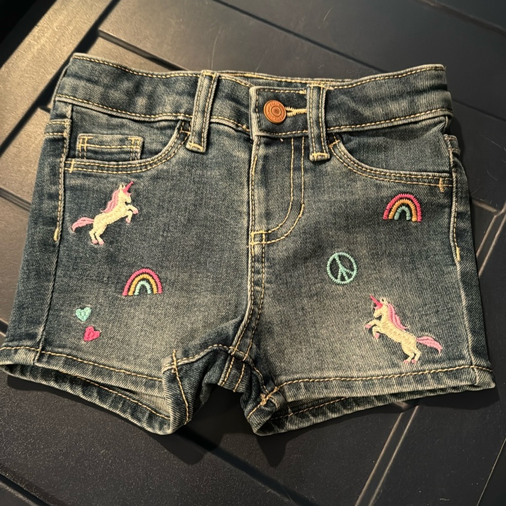 Jumping bean jean shorts